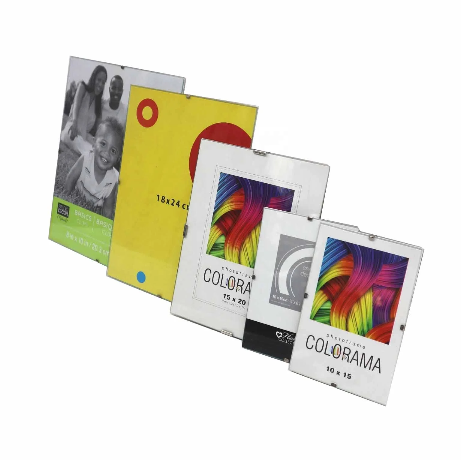 
2019 hot sale bulk mixed sizes 5x7 6x8 A4 12x16 all sizes frameless glass clip photo frame mdf wood picture frame A1 A2 A3 A4 