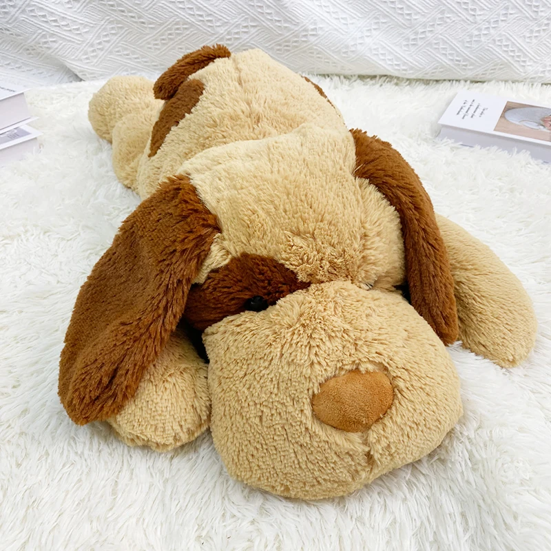 Custom Quality Weighted Dogs Cute Pup Dog Customized Plush Lying Pillow