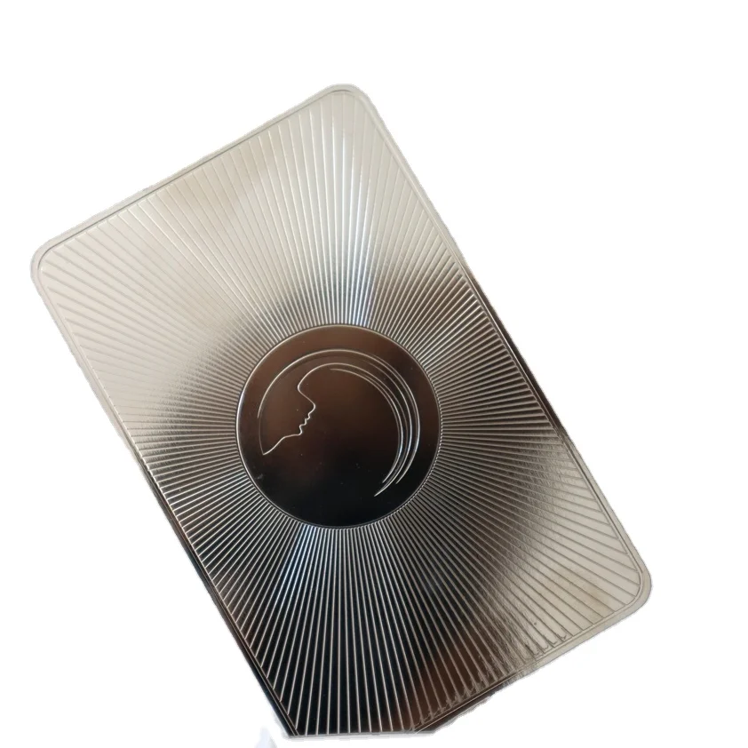 Factory Price Metallic Credit Cards Size Mirror Metal Business Card