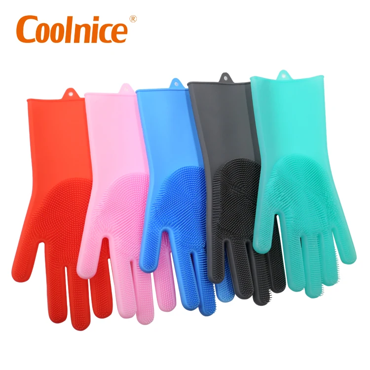 Кухонные инструменты, силиконовые бытовые перчатки для мытья посуды