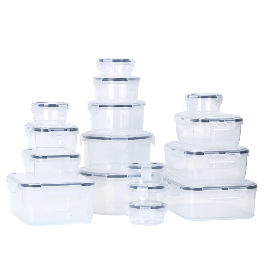 Airtight Large Food Storage Containers with Lids BPA Free Leak Proof Plastic Lunch Boxes