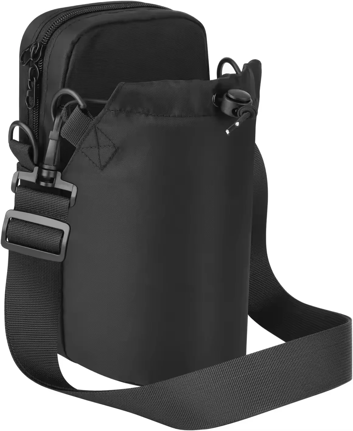 Custom Logo Portable Gym Wallet Key Phone Bags Magnetic Cup Cover Water Bottle Sleeve Pouch Bag