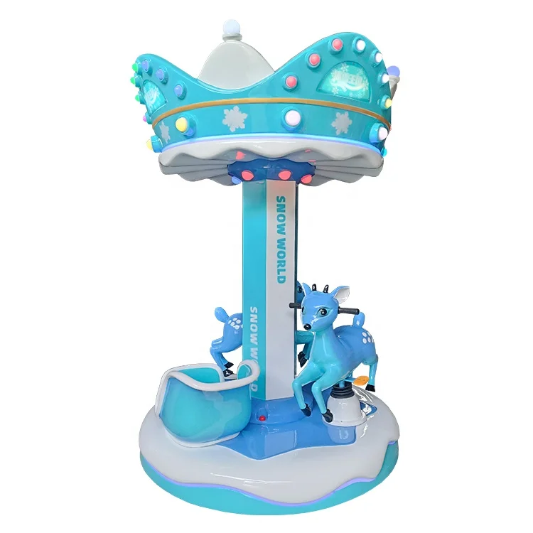 indoor backyard carousel  theme par carousel 3 seater kids carousel