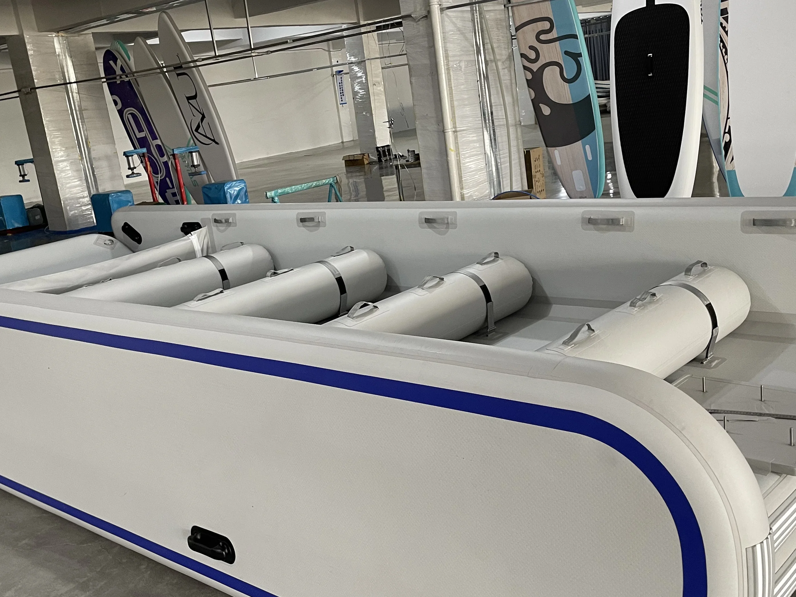 6m Length Factory manufacture Inflatable fishing boat rowing boat for transport rescue DWF Life Raft Inflatable Ferry Boat