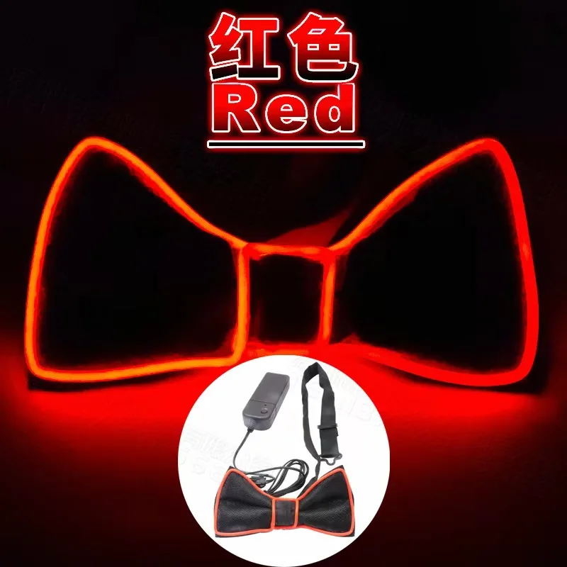 New Year Neon LED Tie Nightlife Light up Glow for Christmas Rave Party Perfect Gift Idea for Party Supplies