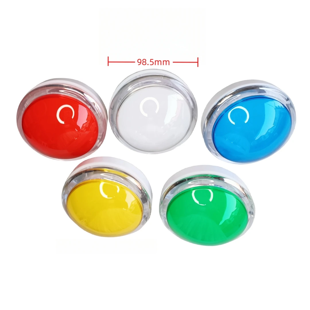Amusement arcade games equipment Accessories Switches 100mm dome start button with LED Illuminated push buttons