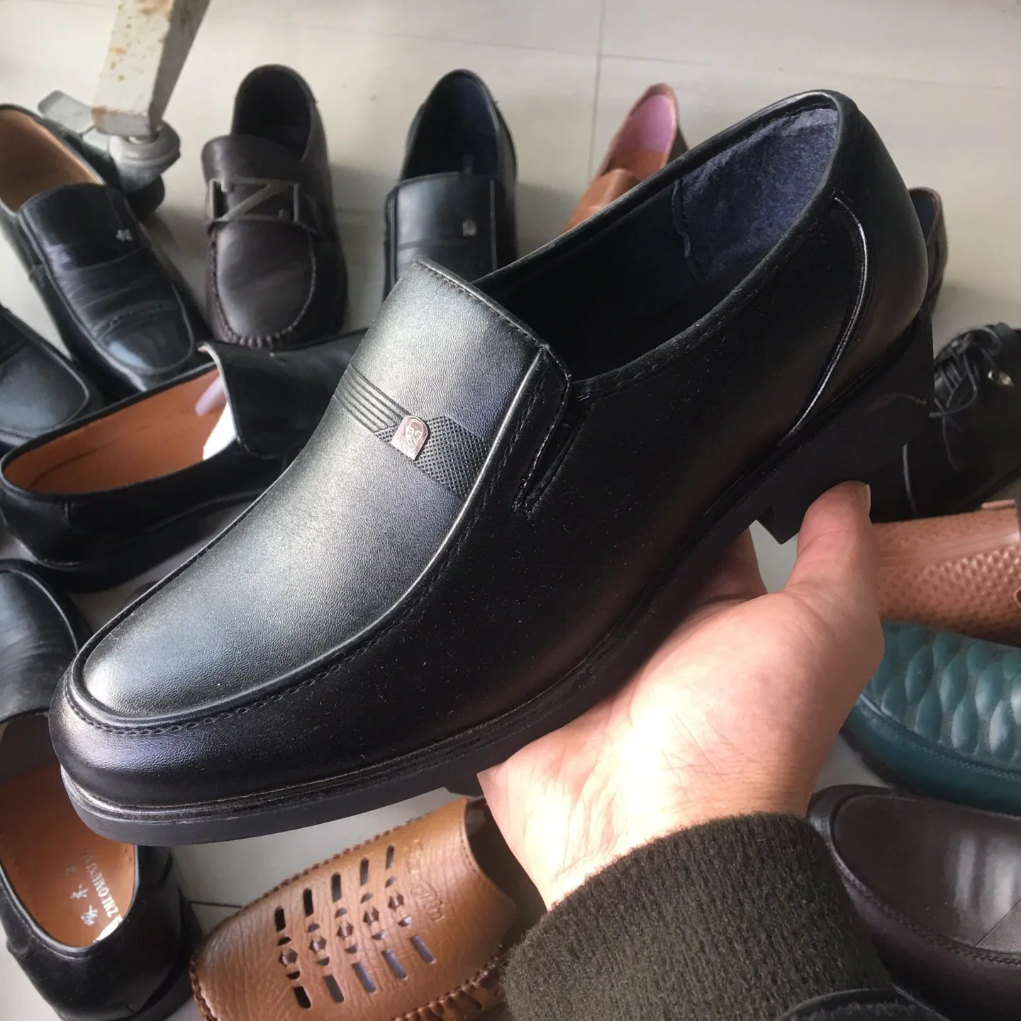 2021 Good Quality Chinese Factory Manufacturer Direct Supply Men Black Casual Leather Boot Shoes