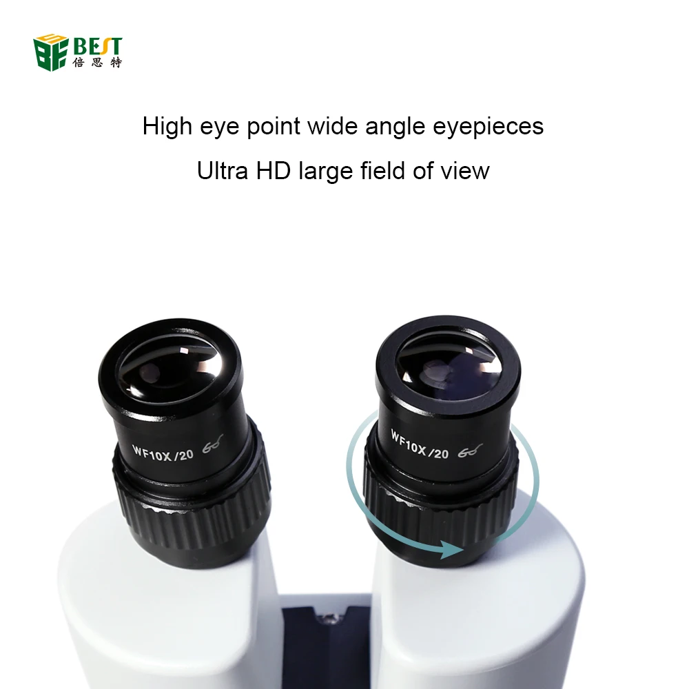 BST-X5D 7X-45X Digital Laboratory Binocular Wide Angel WF10X Electric Microscope for PCB CPU Motherboard Digital Inspection