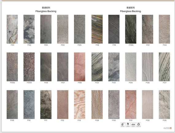 Ultra thin Stone sheet flexible nature stone wall veneer