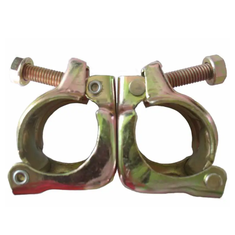 Durable Pressed Steel Pipe Clip Fixing Pressed Double Coupler Scaffolding Swivel Clamp