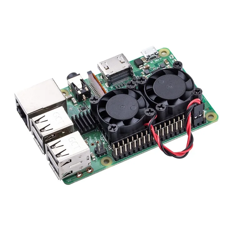  Радиатор с двумя вентиляторами для Raspberry Pi 3 Model B