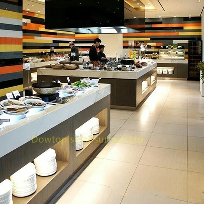 Best Restaurant Buffet Food Counter Design Hot Food Bar Table