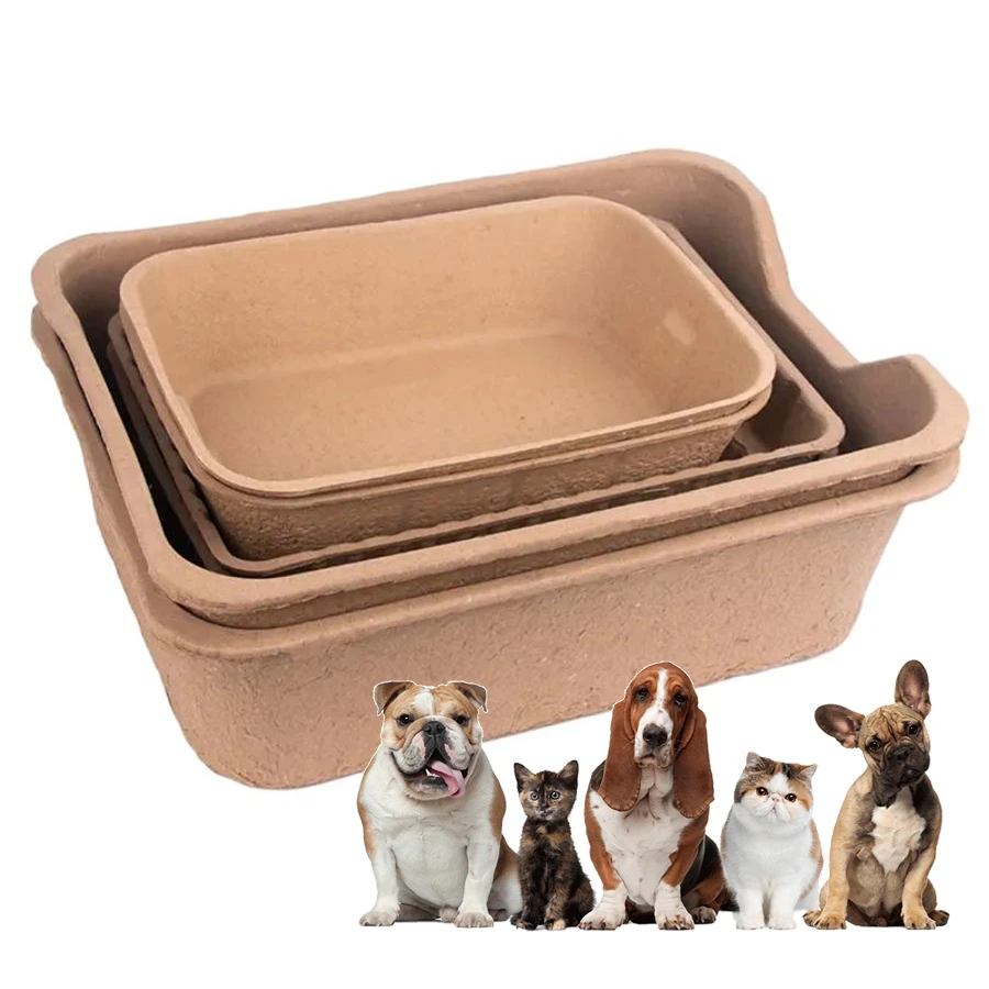 Wholesale Disposable Portable Bamboo Wood Planter Large Cat Litter Toilet Tray Liners Boxes Big Case