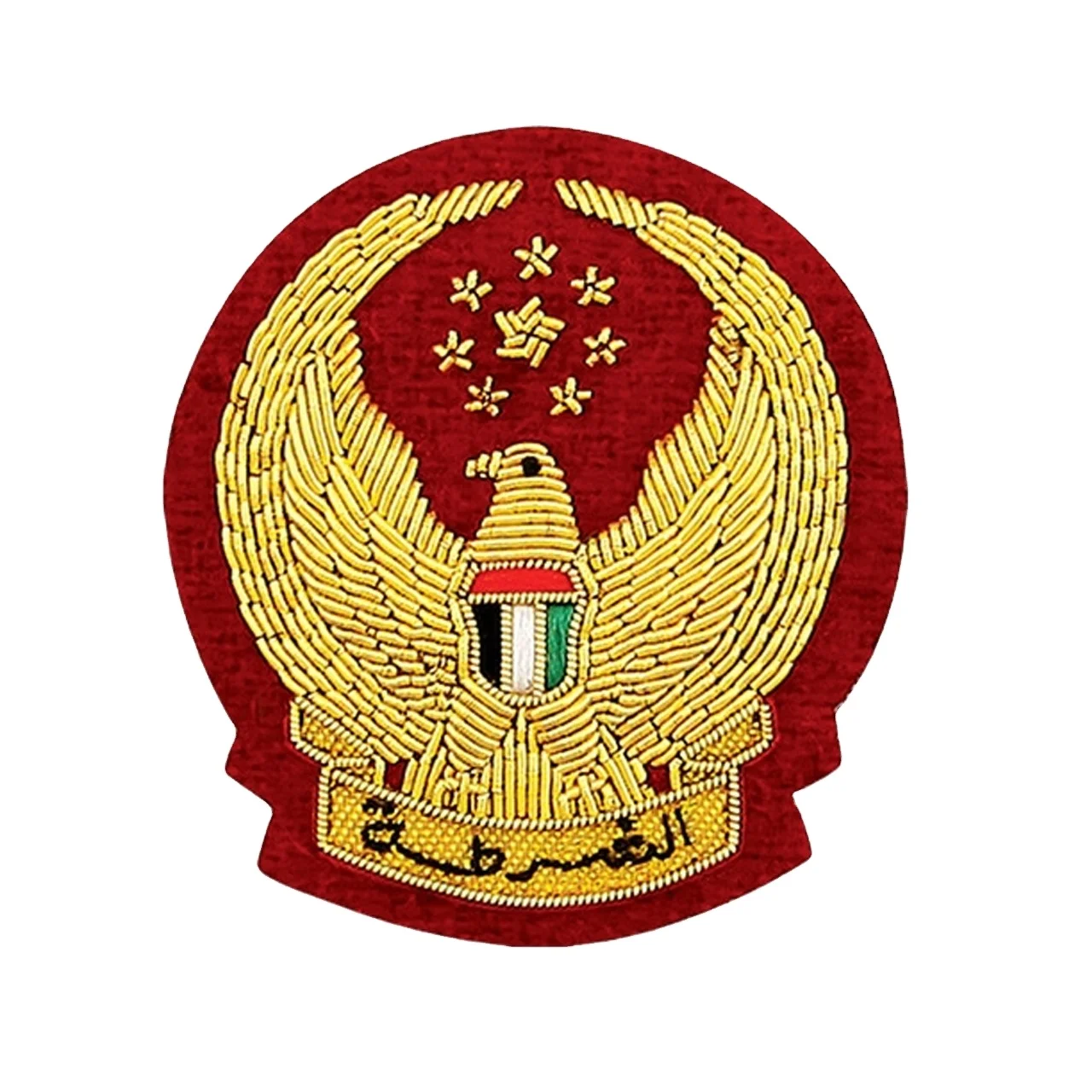 Al-Shurta UAE Security Handmade Custom Bullion Badge