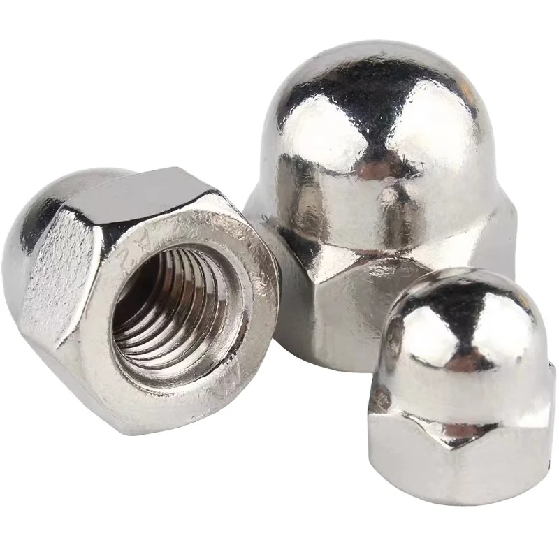 304 316 Stainless steel DIN1587 Hex crown dome  acorn cap nut m8