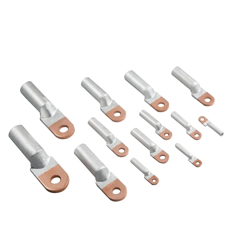 Bimetal compression type copper aluminium pipe connector cable lug