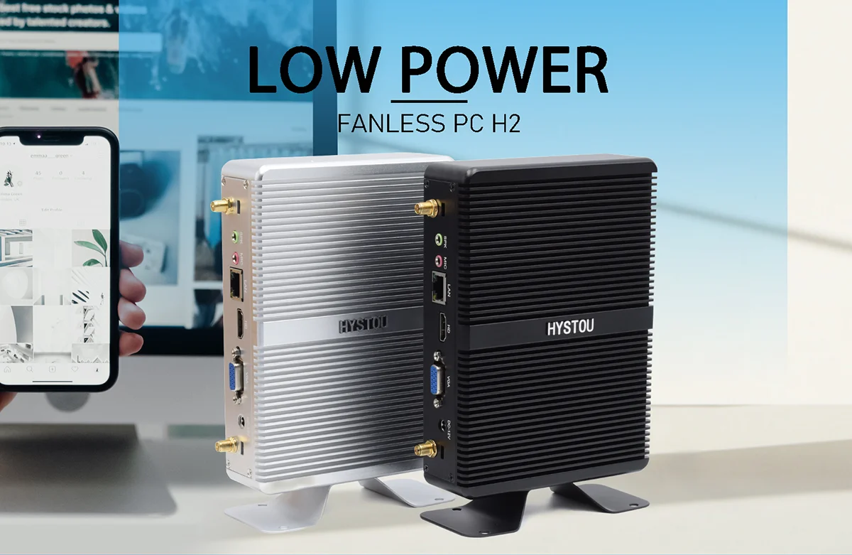 HYSTOU Factory Stock Mini PC Core i5 7267u Gaming Desktop Computer Nettop PC with 3 Years Warranty