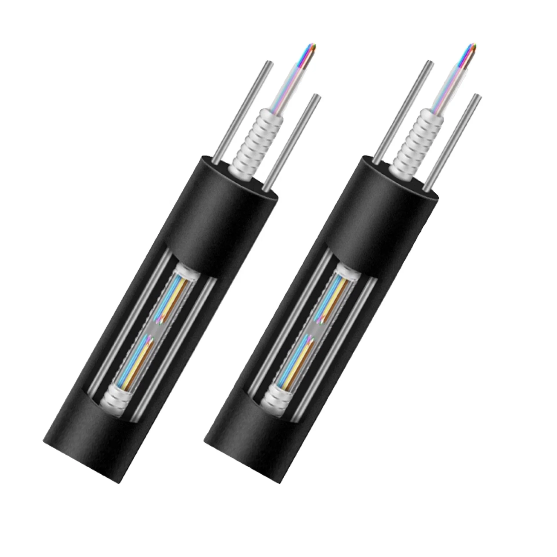 Волоконно-оптическое оборудование GYXTW бронированный 2 / 4 / 6 / 8/12/16/24 основной канал тип оптического волокна волоконно-оптический кабель