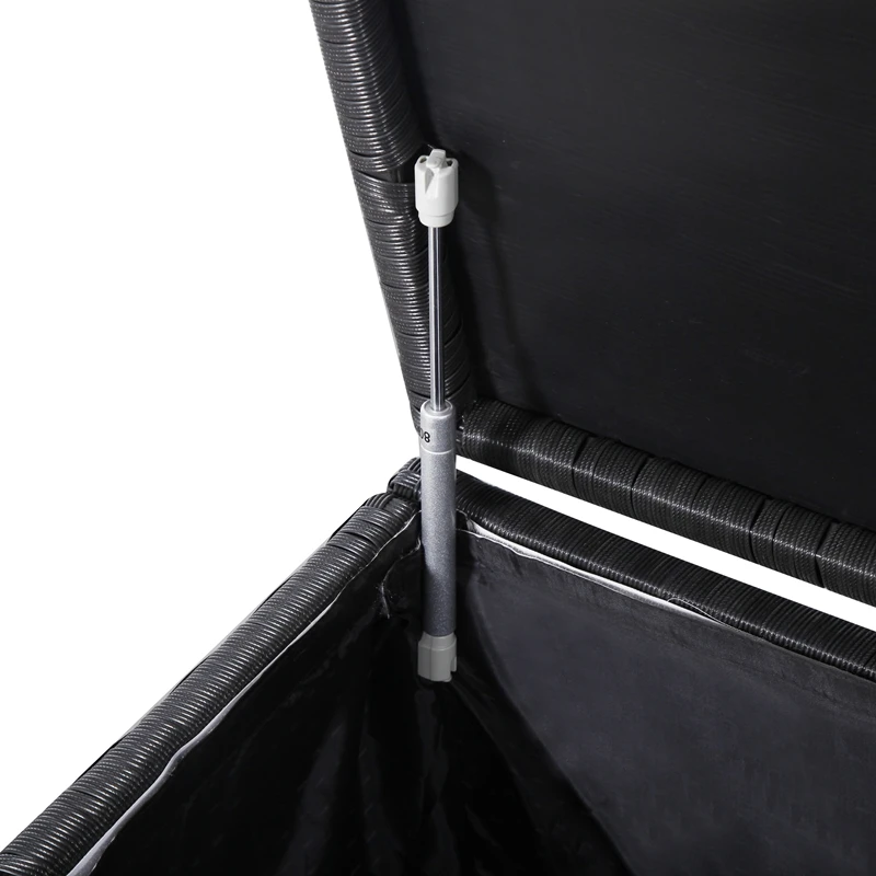 Plastic Waterproof rattan box Outdoor Rattan wicker Storage Box Chest Box Black