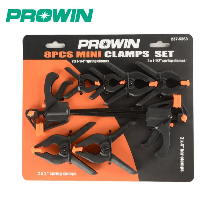 PROWIN Free Sample Money-Saving 3/4/6/8 PCS 1.5' 3' Ratcheting Spring Clamp