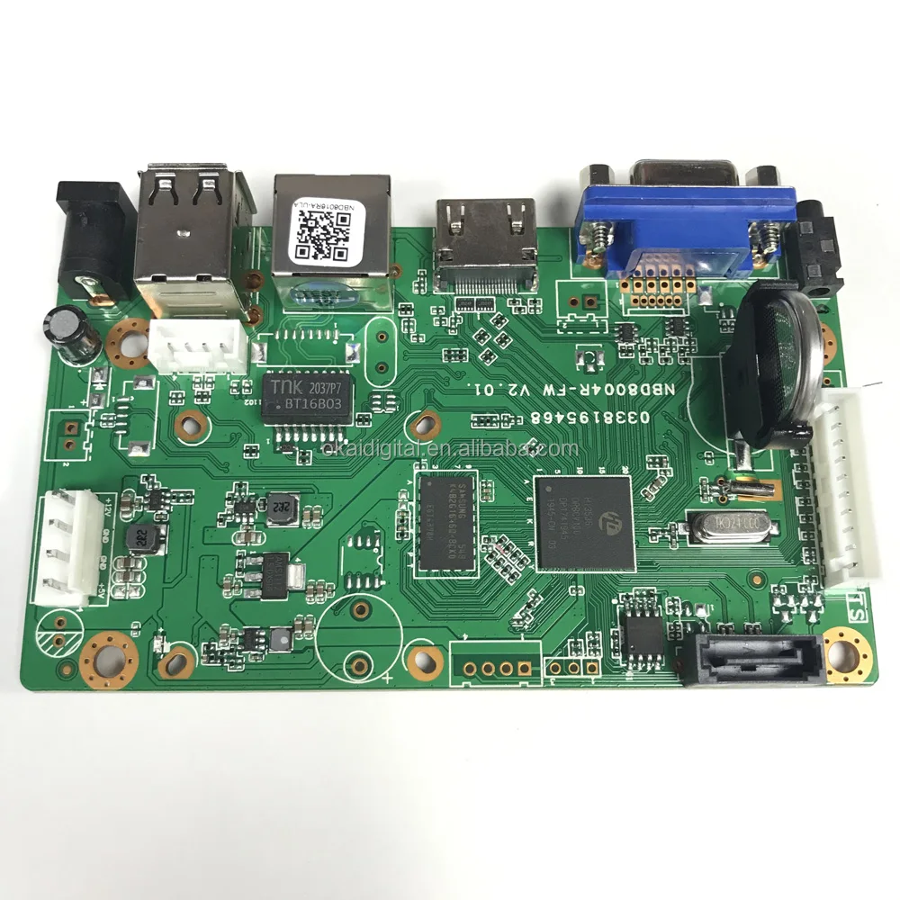 Made In China Superior Quality Factory Price Network Digital H265 NVR PCB Board 8ch