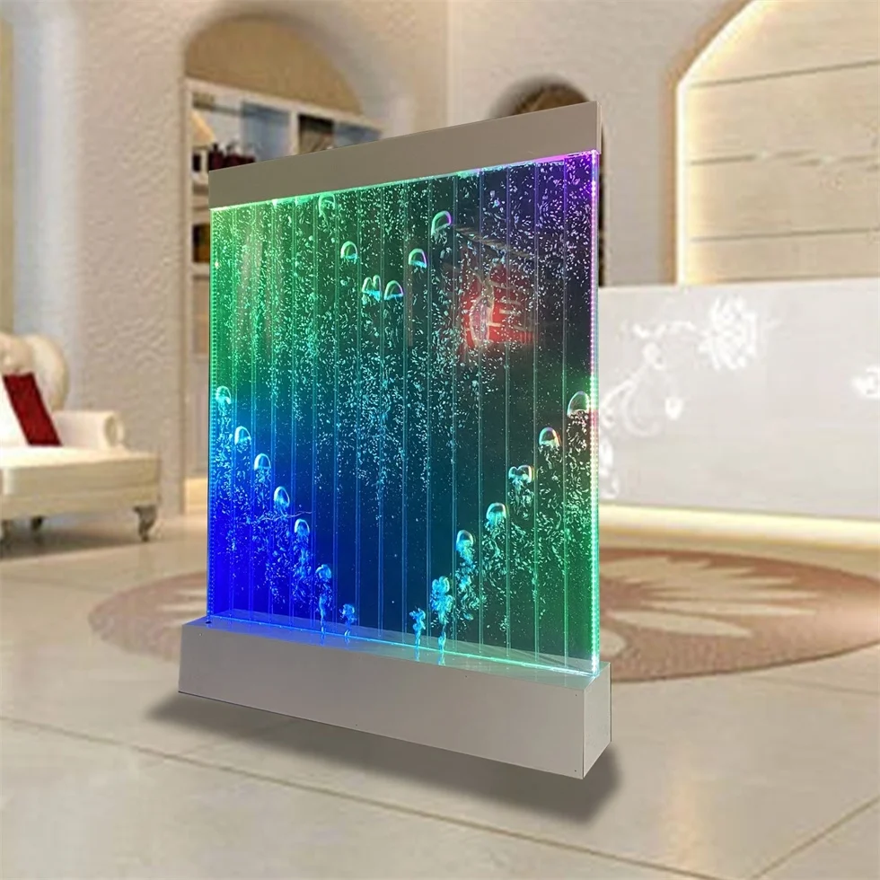 Indoor Mounted Bubble Wall Water Panel Programmable Art Decor for Living Room Office or Gifts for Holiday Room Divider