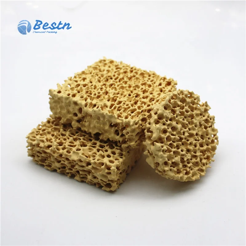 Bulk sic foam ceramic filter Casting Filtration zirconia filter for metal foundry