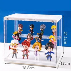 Handbag storage box transparent dustproof acrylic display box bubble mart toy empty box Lego display stand