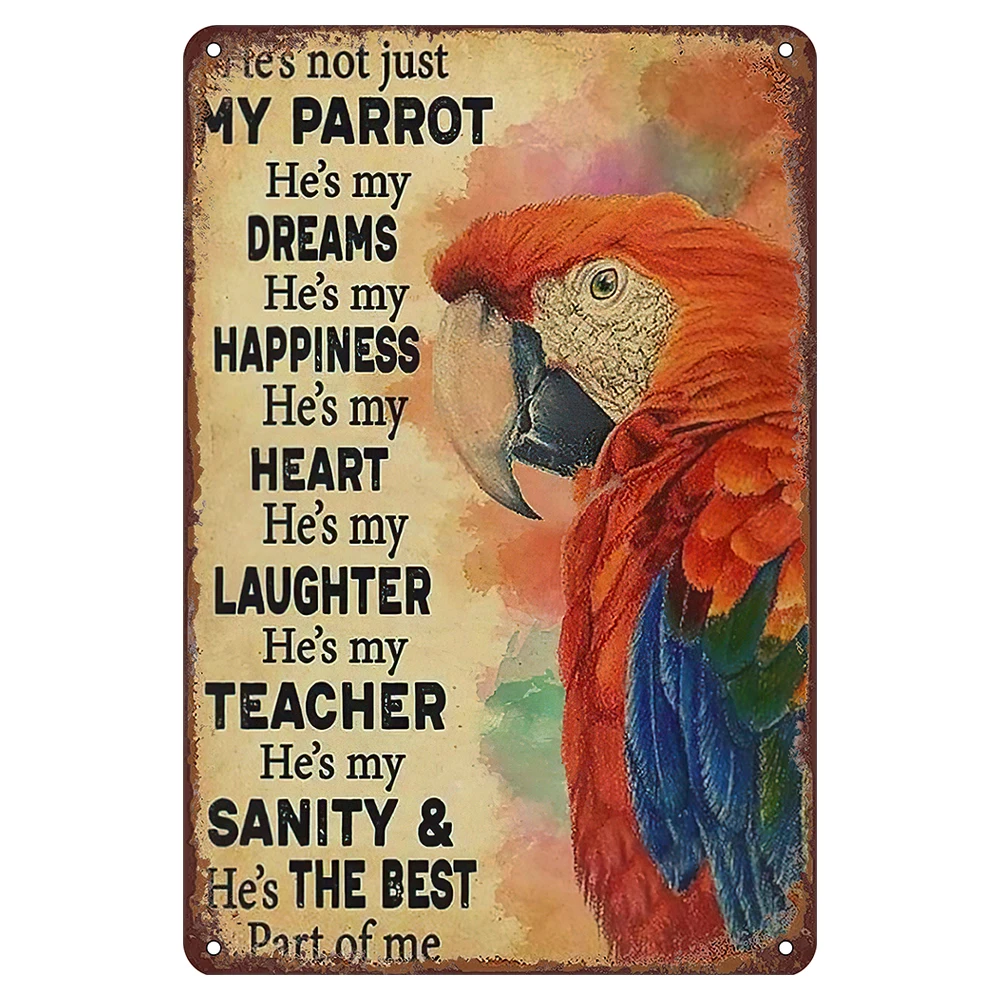Metal Signs - Bike, Parrot, Hunting, School Bus, Pet, Hairdresser, Nurse, Woodworking, Motivational tin signs vintage retro