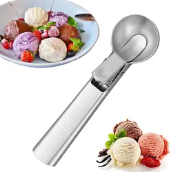 Premium Ice Cream Scoop with Trigger Ice Cream Scooper Stainless Steel, Heavy Duty Metal Icecream Scoop Spoon Dishwasher Safe
