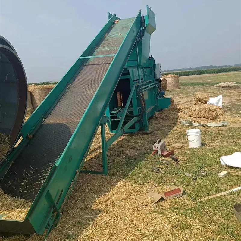 three cylinder forage straw compression baler sugarcane tail baler