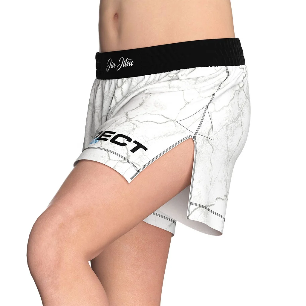 Custom Oem Odm Sublimated Custom Gym Shorts Nogi High Slit BJJ Fight Short Bjj Split Mma Shorts