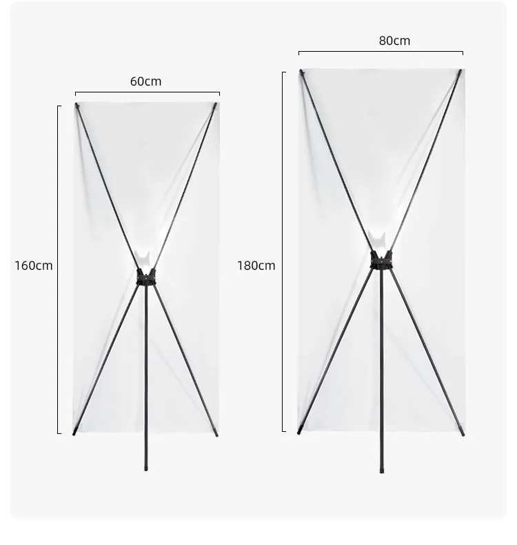 High-resolution printing Attention-Grabbing  light weight custom size and logo X stand banner