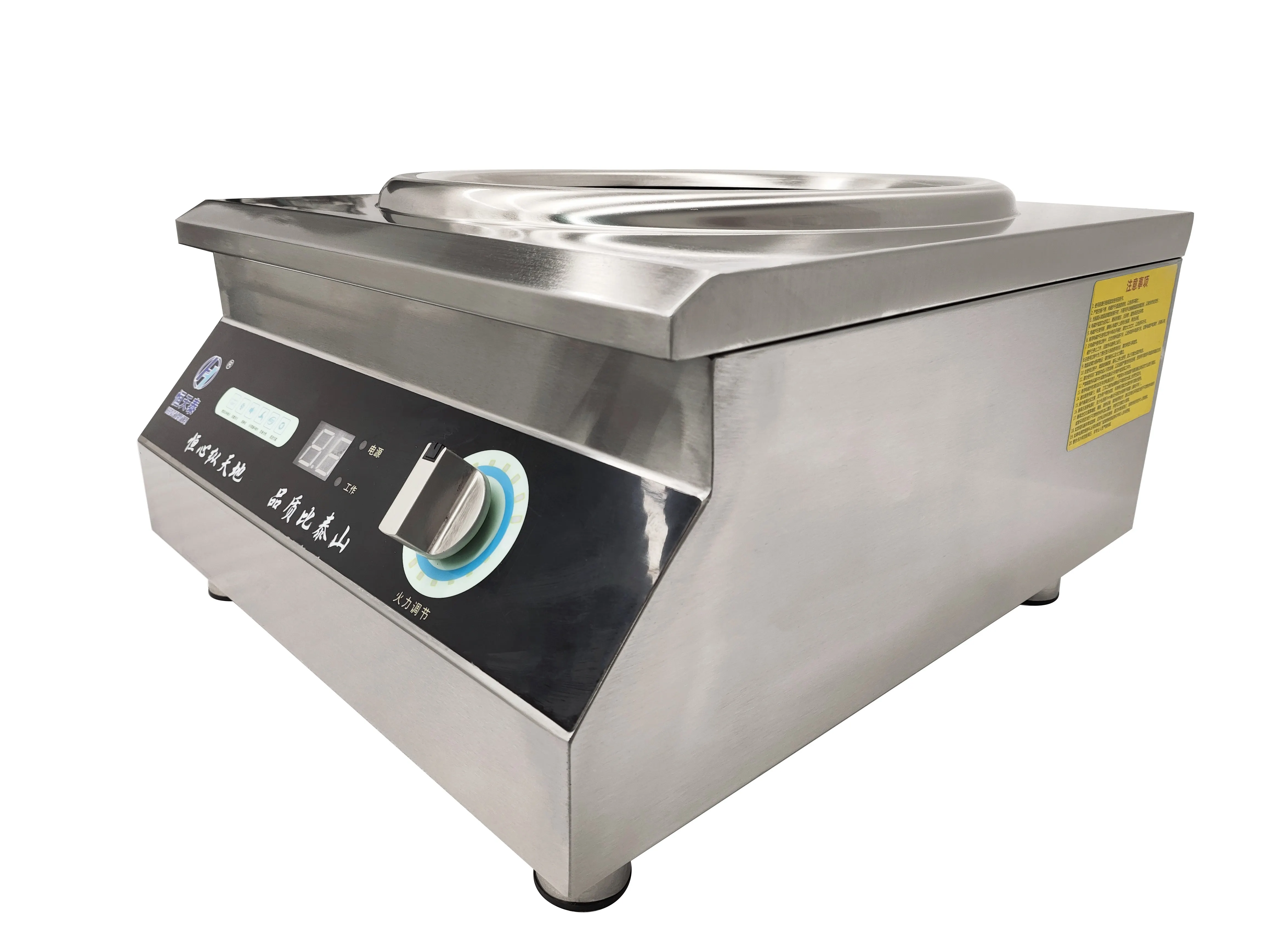 Hot Selling Household Kitchen Utensils with 5kW Single Head Plate Core Concave Stove for Stir Frying
