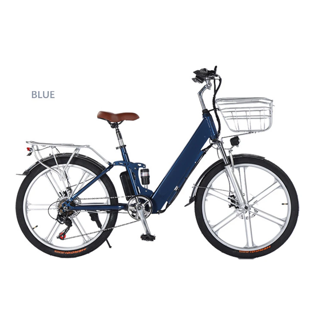Stock 10ah 20ah Lithium Battery 25km/h Electric Bike Adult Electric Cycle Electric City Bike