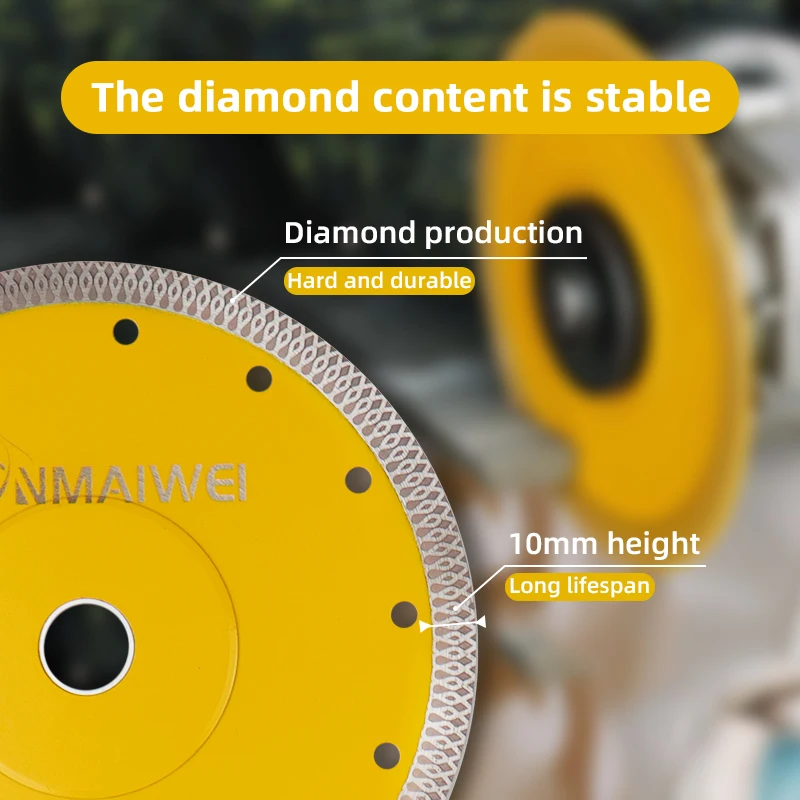 Real Price High-Quality 4.5Inch Super Thin Diamond Turbo Blade Cutting Disc For Tile Porcelain Ceramic Diamond Disc