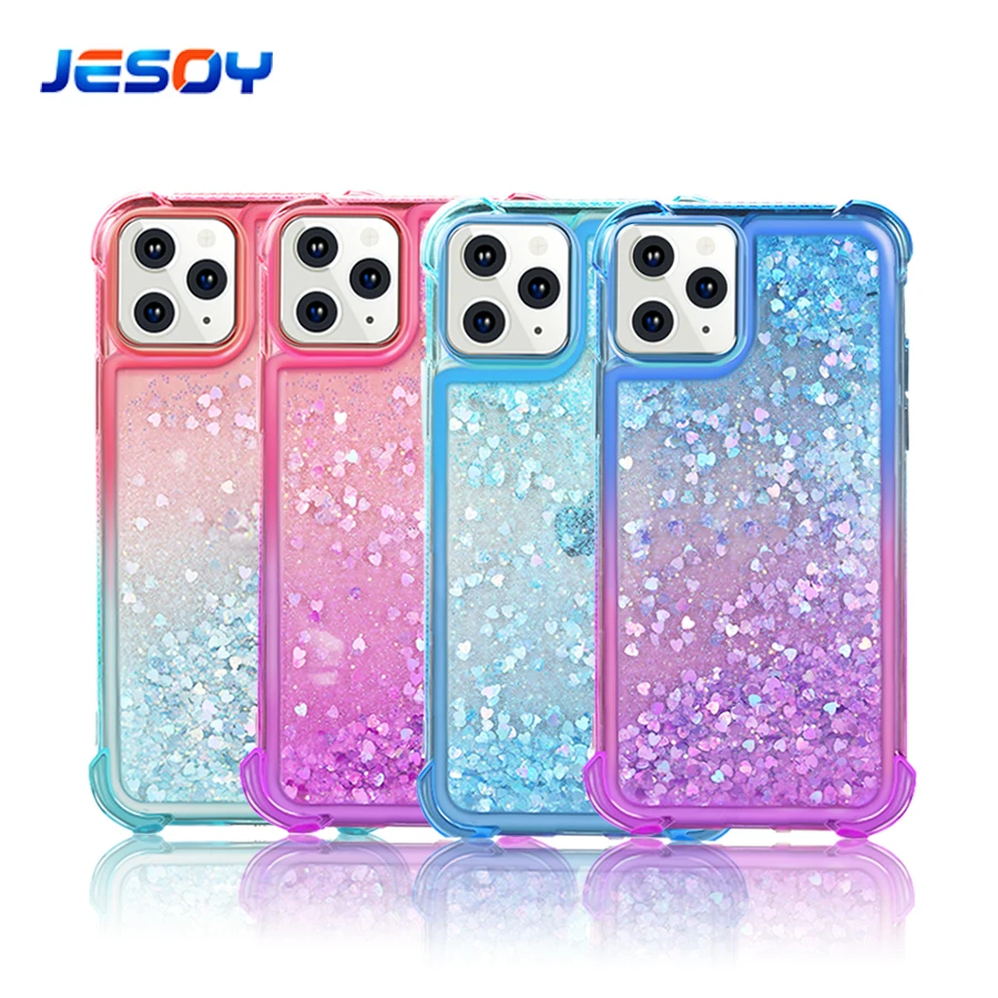 Luxury Floating Quicksand Silicone Shockproof TPU Bling Glitter Mobile Phone Case