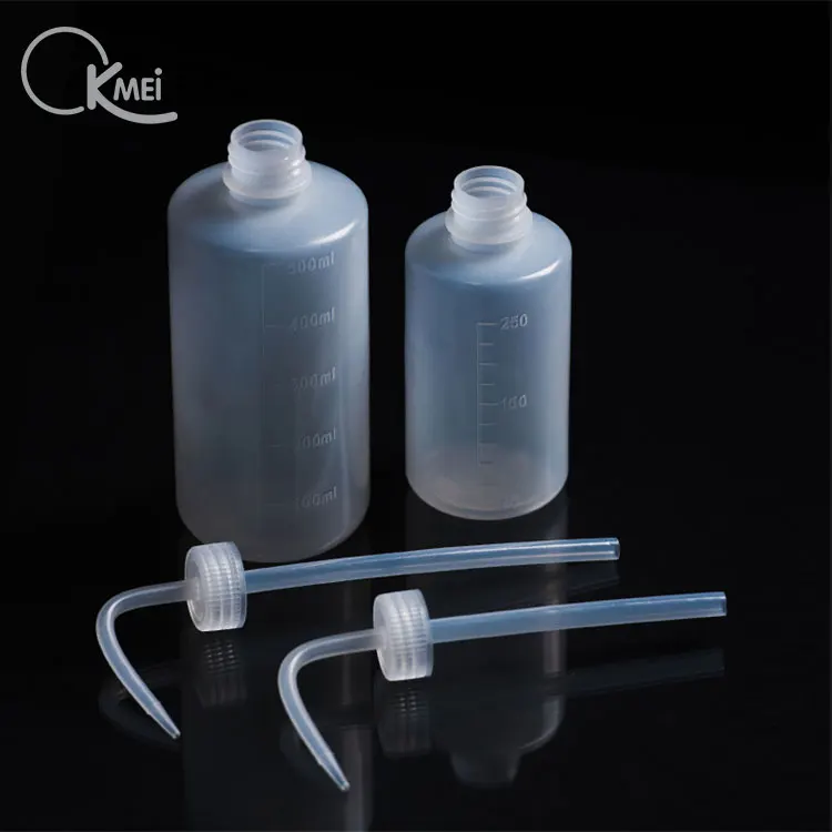 Customized multi capacity extruded elbow wash bottle