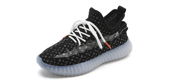  Новинка светоотражающие кроссовки yezzy со звездами Дышащие Модные