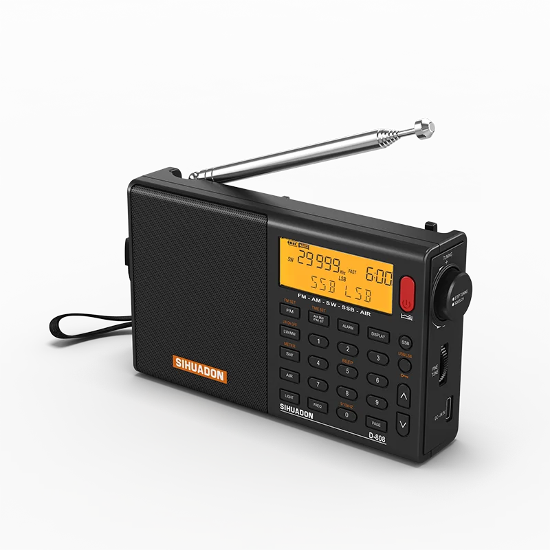Hot sale portable digital radio SSB band aviation band with display for outdoor travel