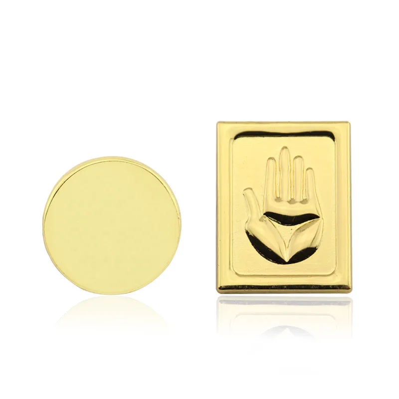 JOJOS BIZARRE ADVENTURE For Women Men Round Brooches Metal Kujo Jotaro Hats  Badge Pin