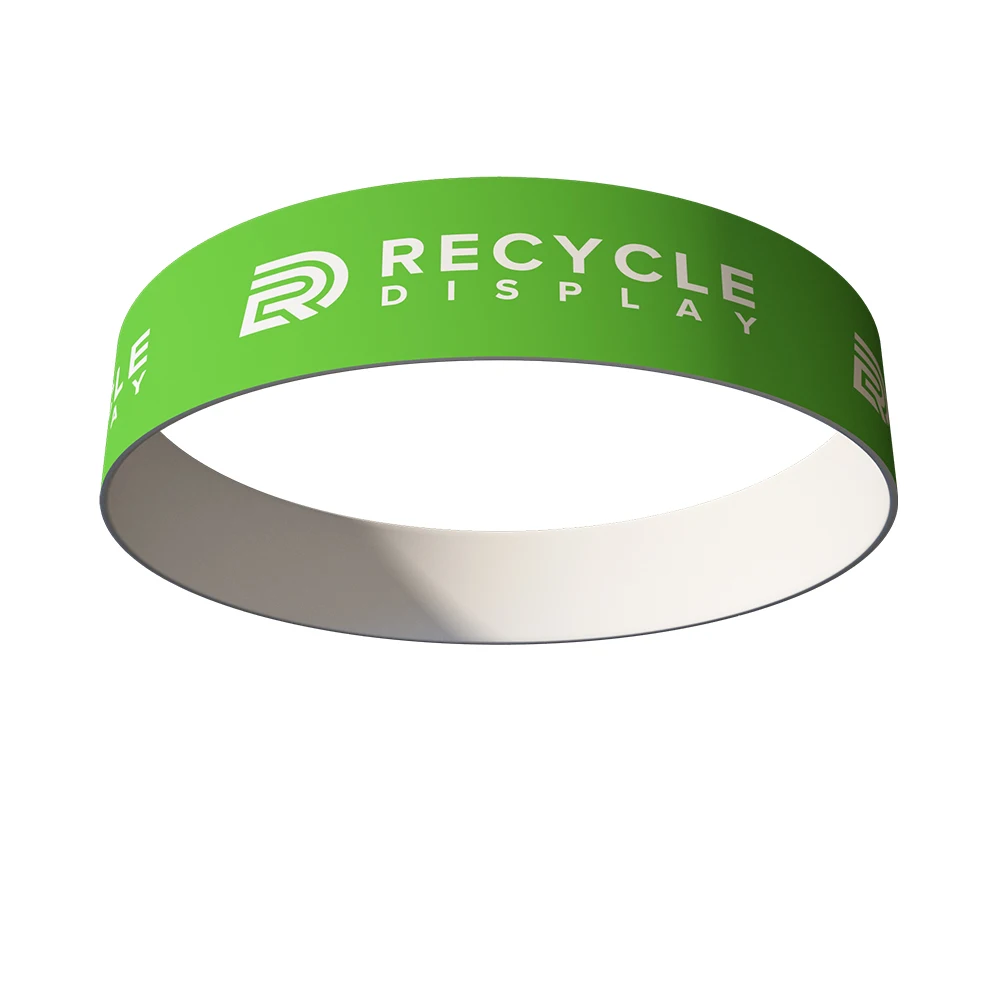 3D Brand Logo Printing Suspended trade show exhibition Ceiling Signs Display Fabric Hanging Banners Euro Fit Hanging Banner Kit