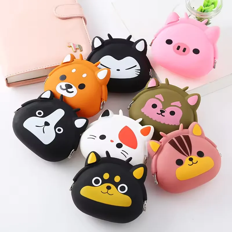 New Product Ideas 2024 Cute Coin Purse Simple Design Squeeze Coin Wallet  Rubber Coin Case