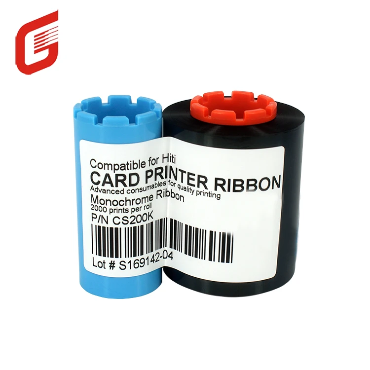 For Hiti CS200 CS200e CS220e CS200K Black Monochrome Compatible Ribbon - 2000 prints/roll