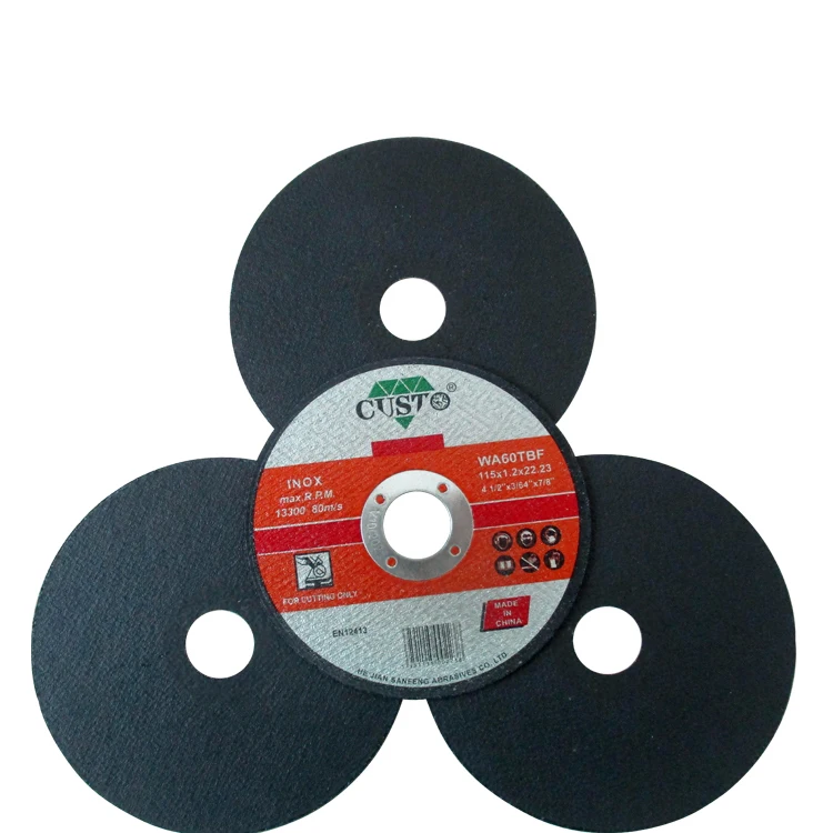 Various Size 4inch 5inch 7inch Abrasive Grinding Cutting Disc for Stainless Steel