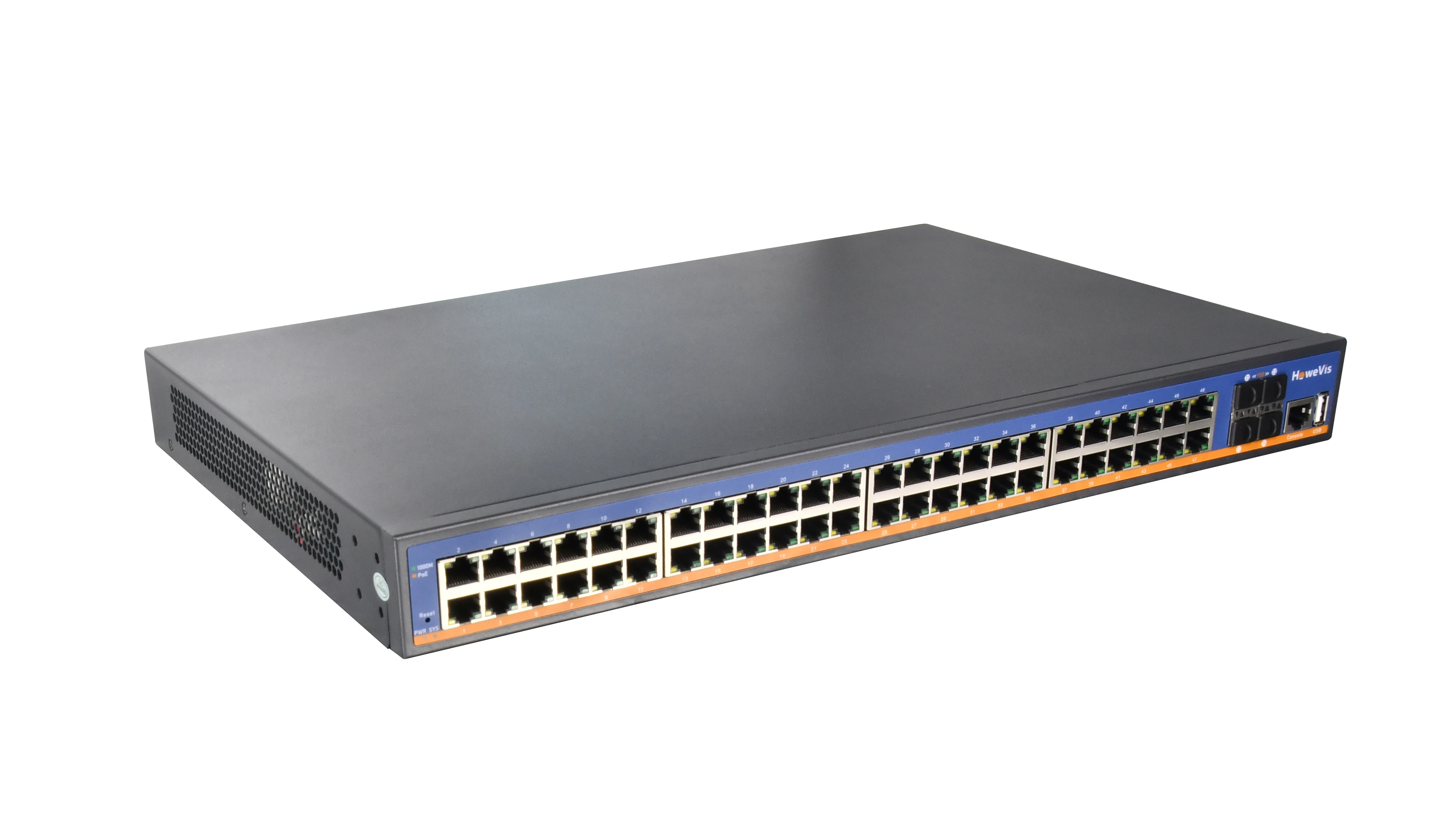Новый Стандартный коммутатор 3 POE 48*10/100/1000Base-T RJ45 сетевые порты 4*1/10 г SFP + оптические 1 порт управления консоли QoS