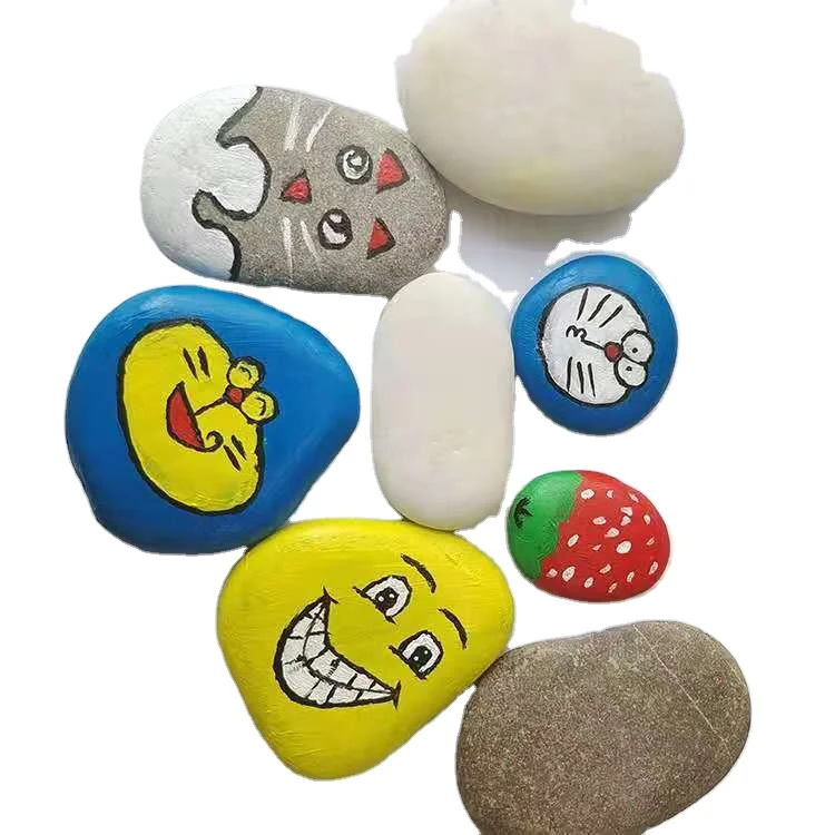 Большой плоский галька круглый галечный камень для детей «DIY»