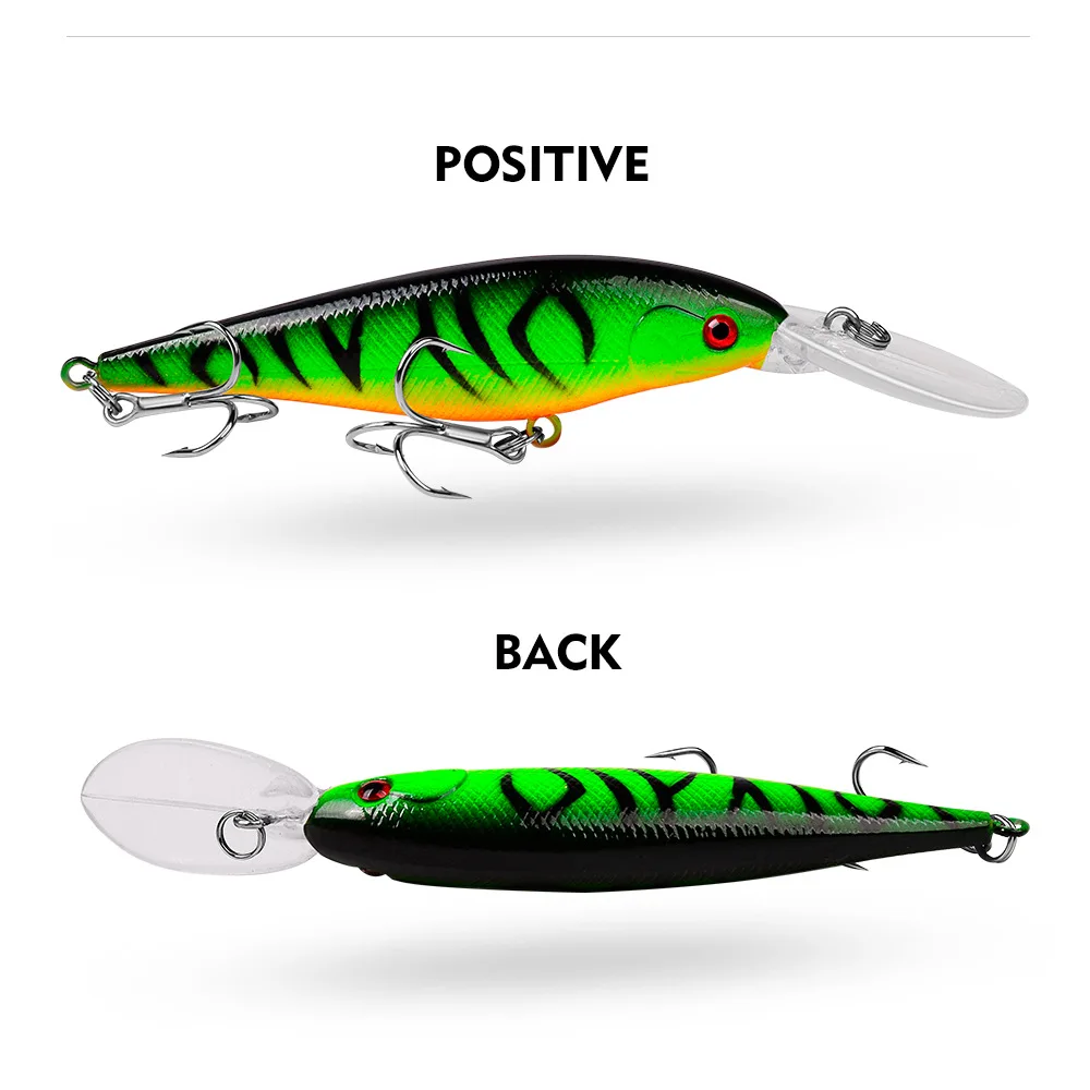 Pike Bait 10.5g 12cm Floating Pencil Bait Hook Saltwater Fish