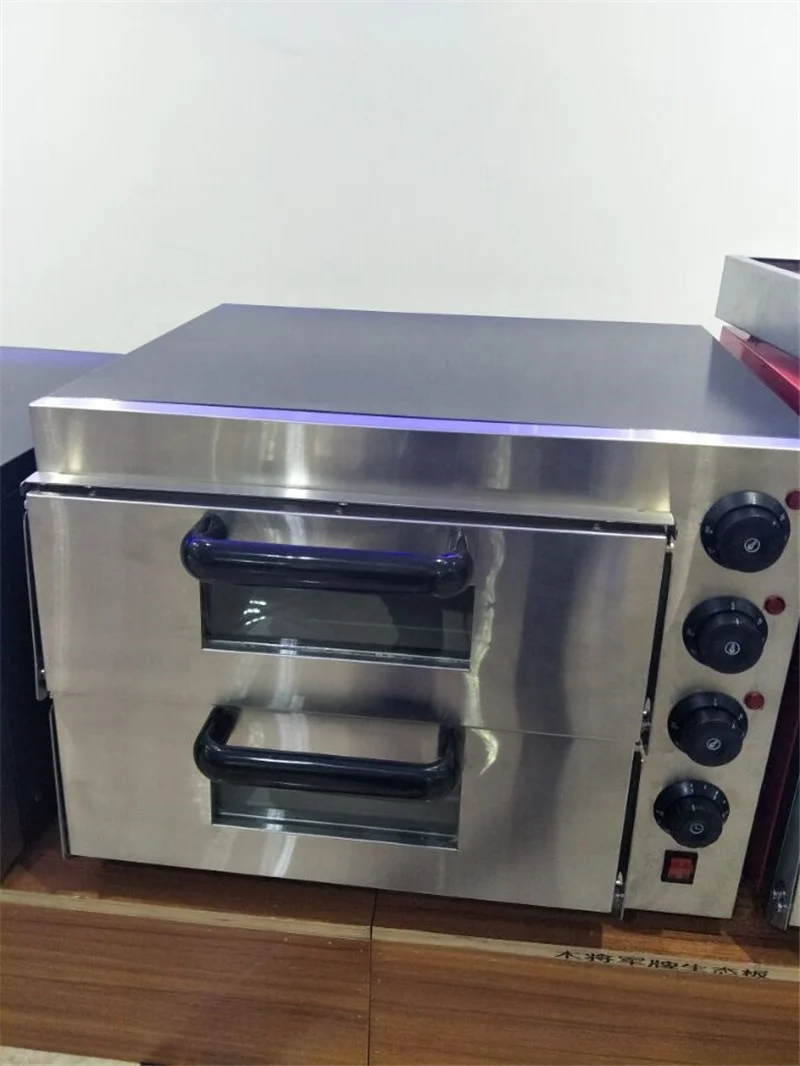 Double Pizza Oven Electric with Stone Plate Comercial Baking Ovens for pizza Temperature 350 Celsius Degree Home Pizza Cone Oven