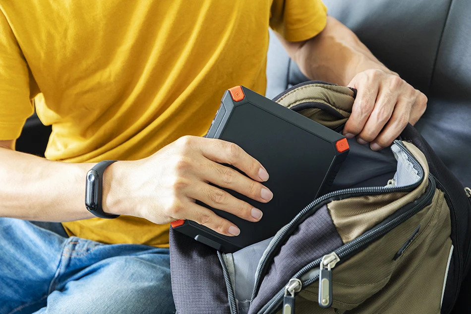 Pocket Size 80W Back up Electricity Solar Generator 24000mAh UAV Outdoor Power Supply 18W Portable Power Gasoline Generator